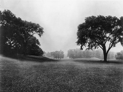 Figure 29. The Long Meadow, Prospect Park, Brooklyn, NY, Frederick Law Olmsted and Calvert Vaux, 1866; a large urban park landscape designed to appear naturalistic.